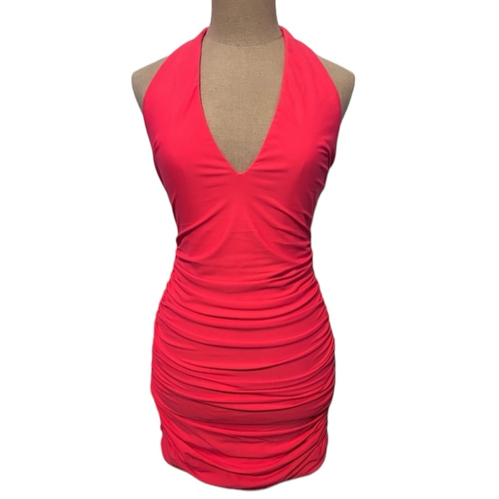 Tiger Mist Neon Orange Dress
